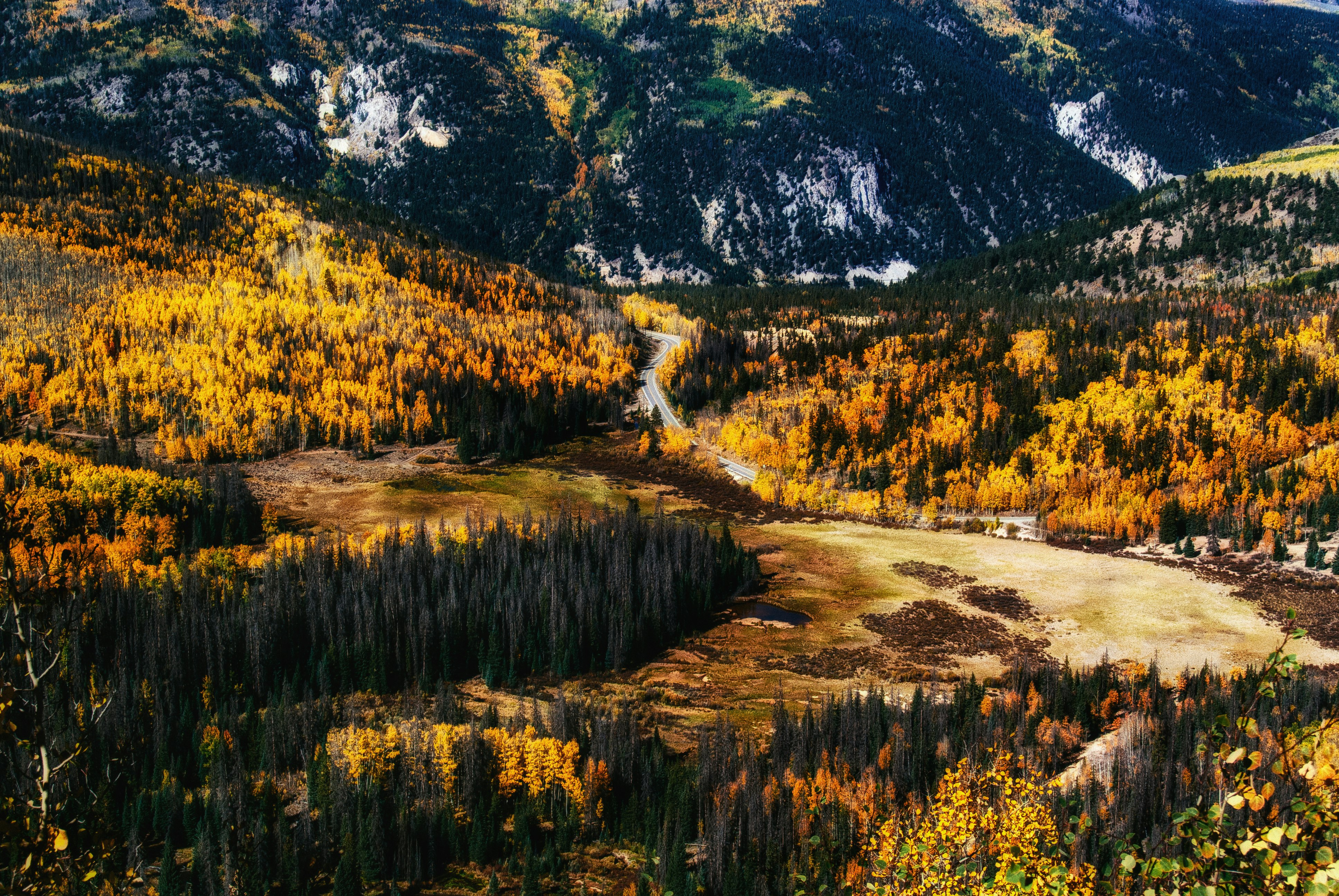 landscape photography of brown and green mountain